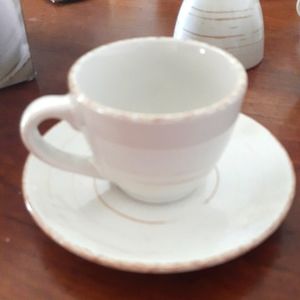 Stokes Stoneware vintage look espresso set